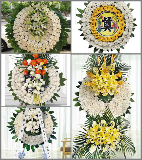 广东江门市恩平市圣堂镇进职村花圈速递